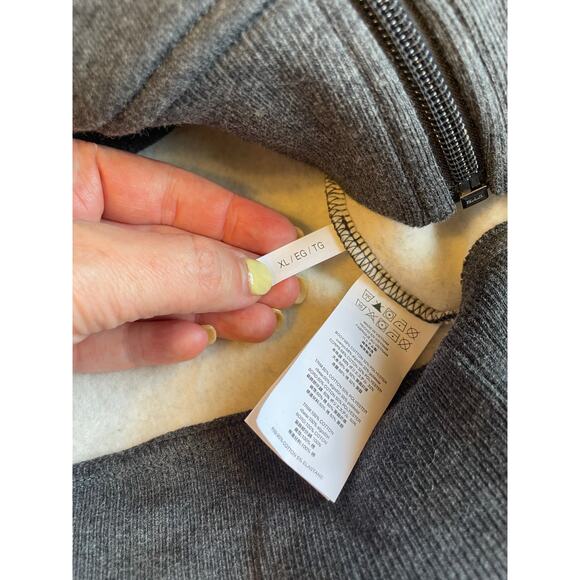 Michael Kors Men's Collared Full Zip Ribbed Navy Blue Cozy Sweatshirt XL - Picture 8 of 10